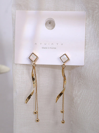 Fashion Geometry Tasseled Irregularity Earrings