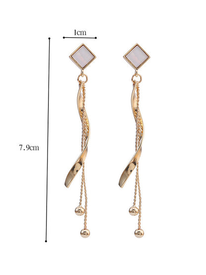 Fashion Geometry Tasseled Irregularity Earrings
