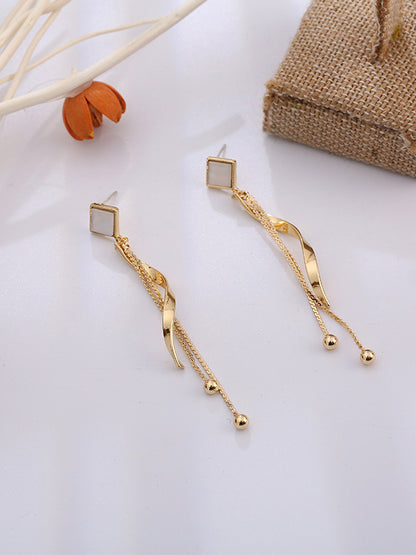 Fashion Geometry Tasseled Irregularity Earrings