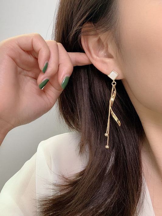 Fashion Geometry Tasseled Irregularity Earrings