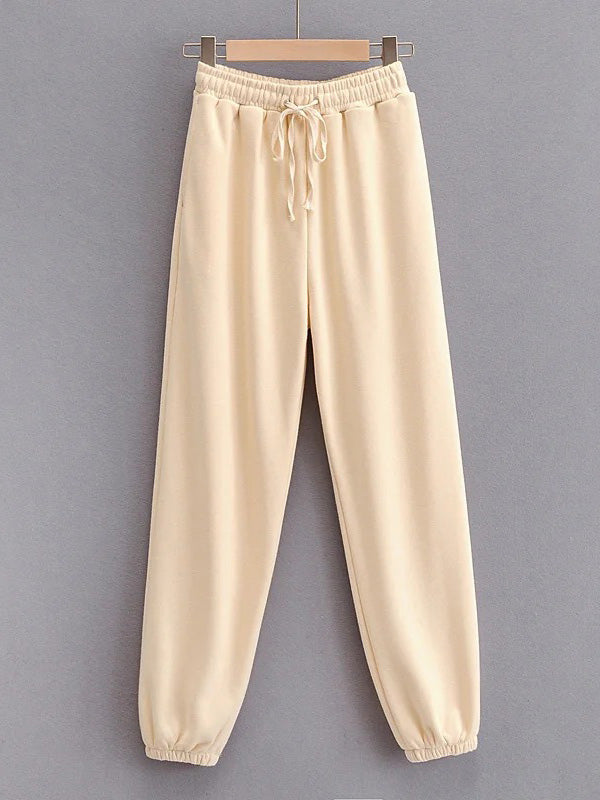 Casual Solid Color Loose Harem Pants