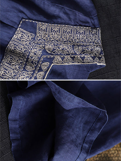 Casual Square-Cut Collar National T-Shirts