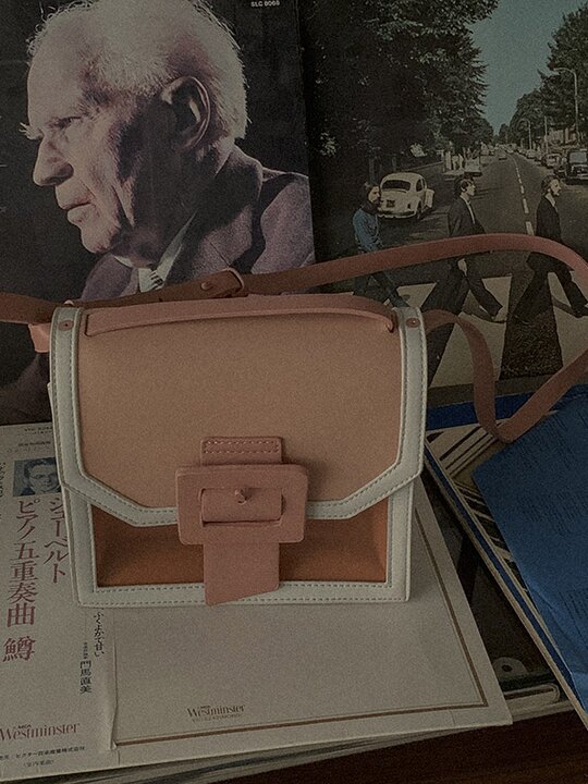 Fashion Single Shoulder Color-Block Bag