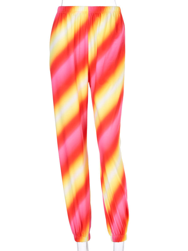 Fashion Loose Tie-Dyed Casual Pants Bottoms