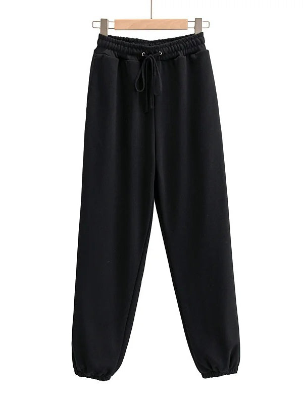 Casual Solid Color Loose Harem Pants