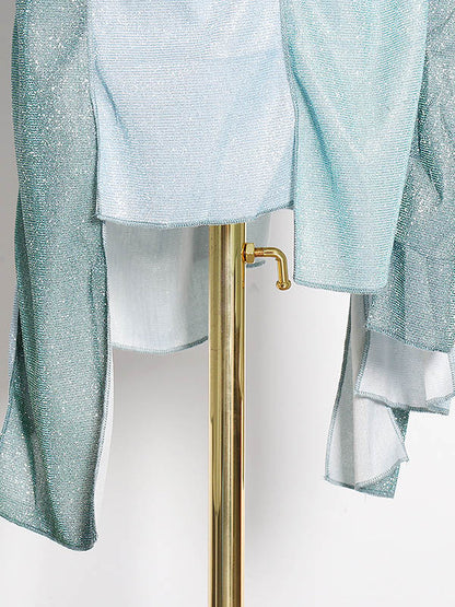 Original Irregularity Split-Joint Color-Block Skirt