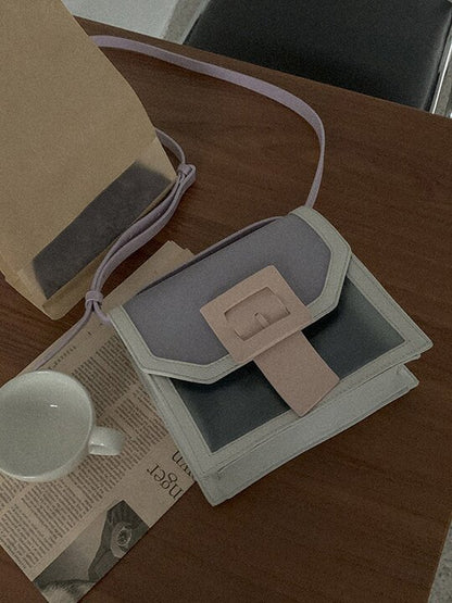 Fashion Single Shoulder Color-Block Bag