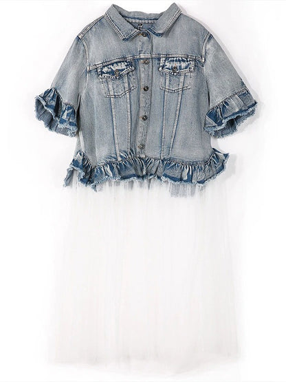Original Split-Joint Denim Gauze Outwears