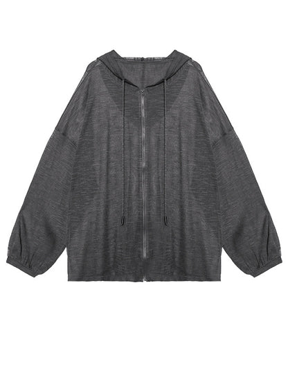 Original Sun-Protection Solid See-Through Outwear
