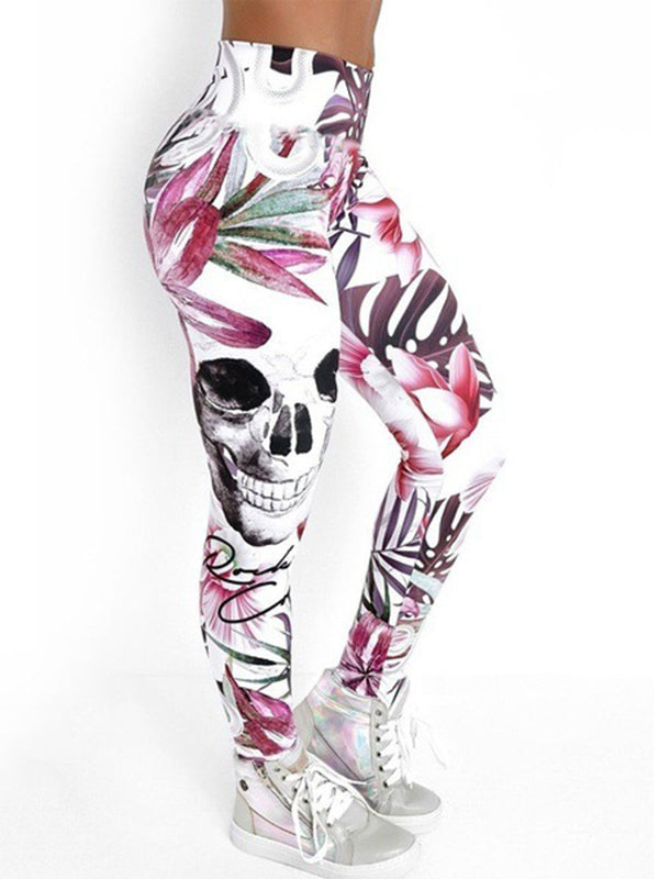 Printed Wrap High-Waisted Sports Leggings