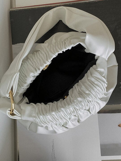 Fashion Solid Pleats Shoulder Bag