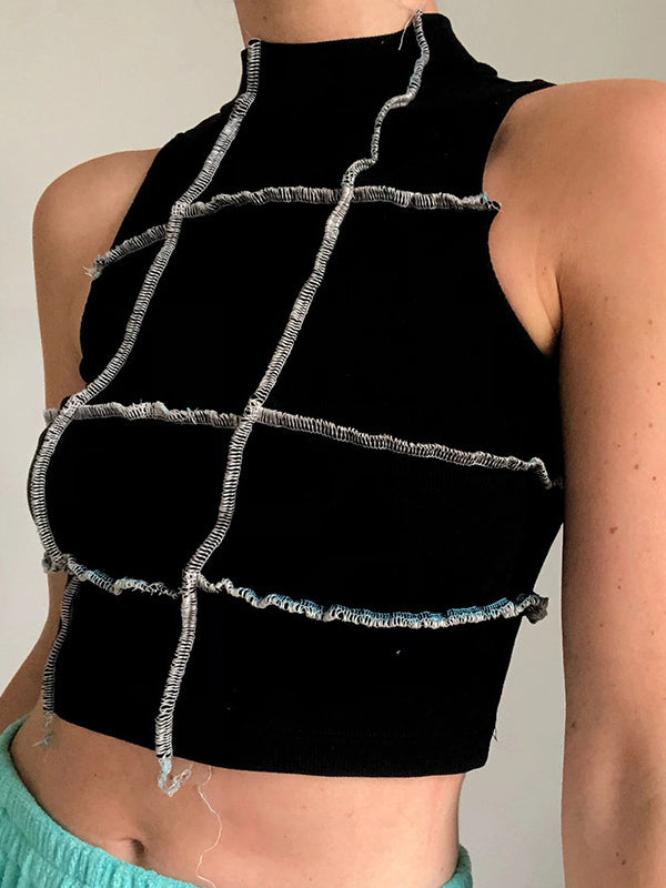 Wrap Split-Joint Exposed Navel Tanks