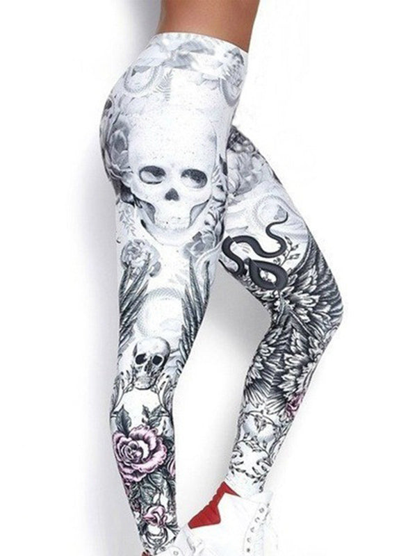 Printed Wrap High-Waisted Sports Leggings