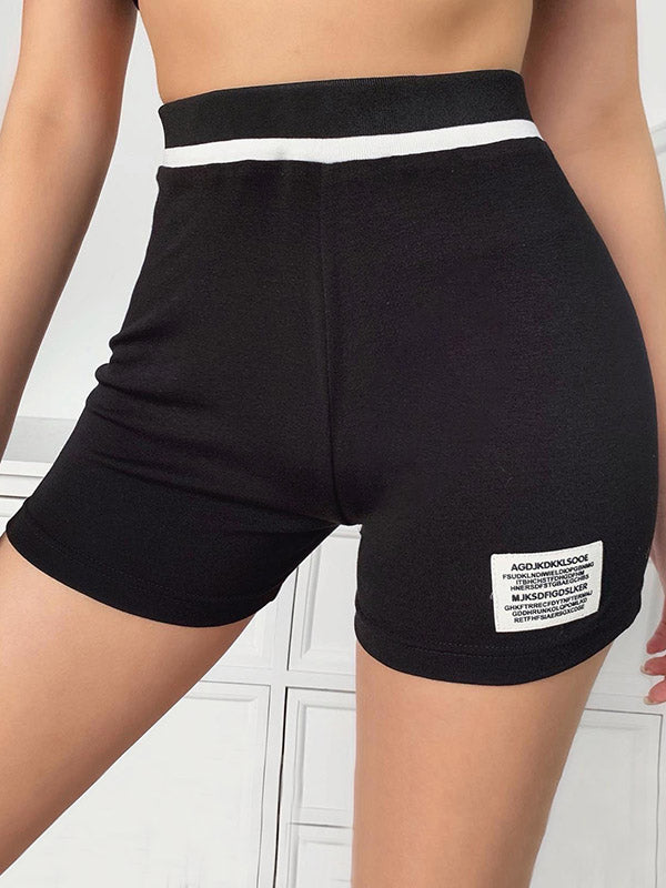 Wrap Lapel Exposed Navel Tees&Shorts Suits