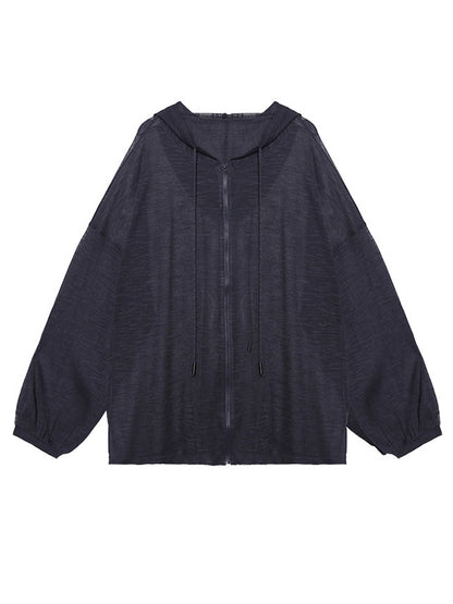Original Sun-Protection Solid See-Through Outwear