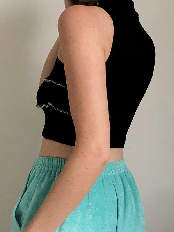 Wrap Split-Joint Exposed Navel Tanks