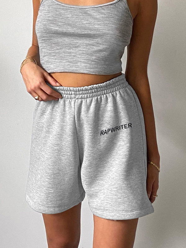 Casual Loose Solid Color Shorts