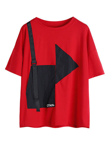 Original Split-Joint Printed T-Shirts Tops