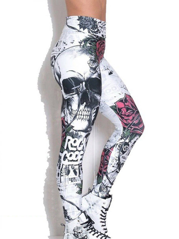 Printed Wrap High-Waisted Sports Leggings
