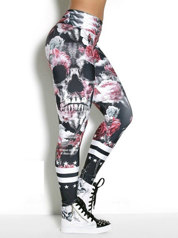 Printed Wrap High-Waisted Sports Leggings