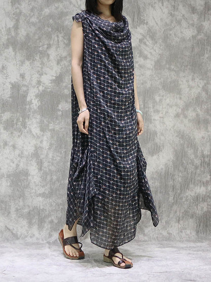 Two Pieces Artistic Retro Irregular Dress