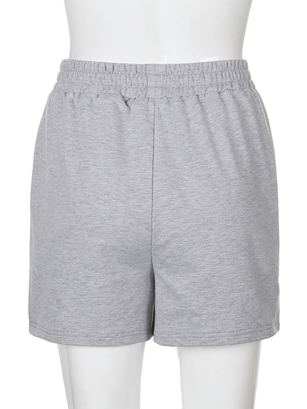 Casual Loose Solid Color Shorts