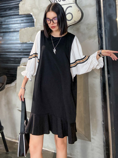 Original Falbala Puff Sleeve Dress