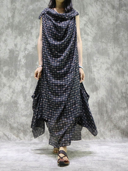 Two Pieces Artistic Retro Irregular Dress