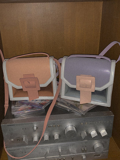 Fashion Single Shoulder Color-Block Bag