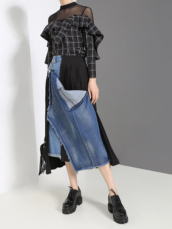 Original Empire Split-Joint Skirt