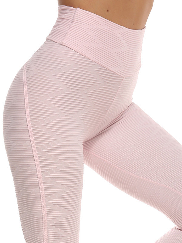 Sexy Jacquard Wrap High-Waisted Sports Leggings