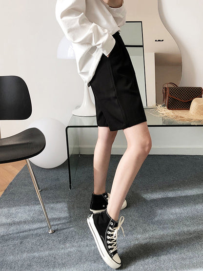 Original Empire Solid Wide Leg Shorts