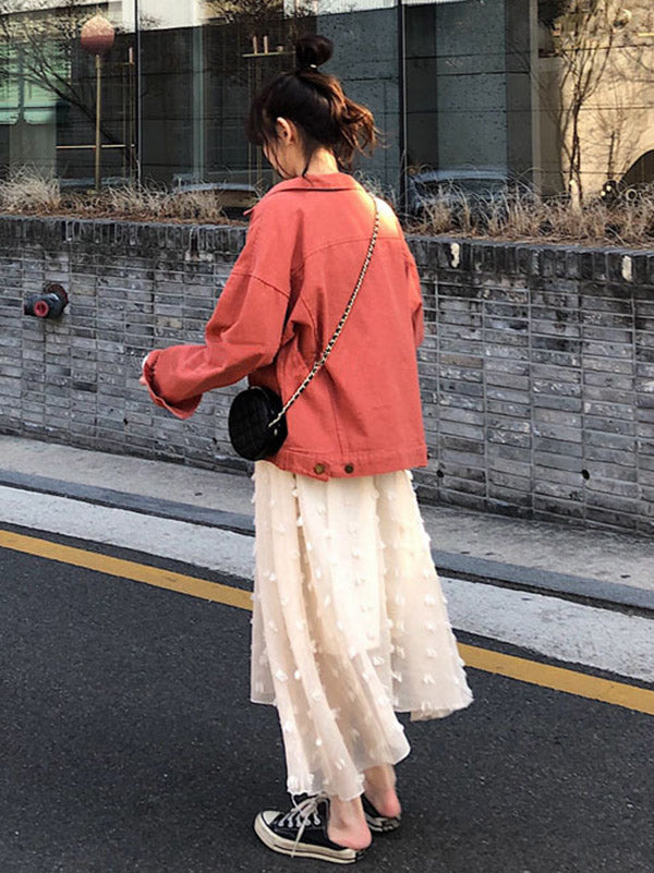 Simple Single Shoulder Solid Chain Bag