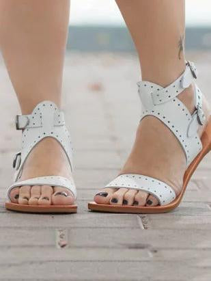 Open Toe Flat Sandals Shoes