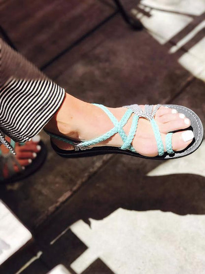 Original Casual Flat Sandal Shoes, Four Colors
