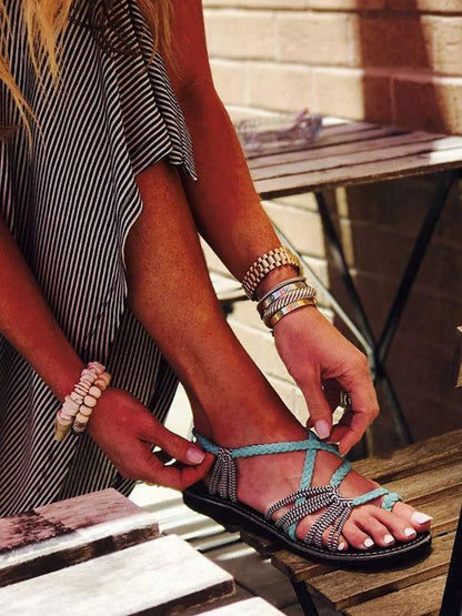 Original Casual Flat Sandal Shoes, Four Colors