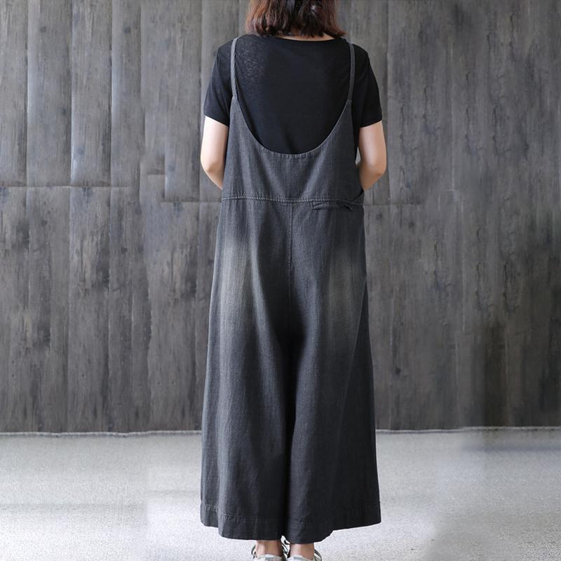 Cotton Blue Loose Jumpsuits Women Jeans