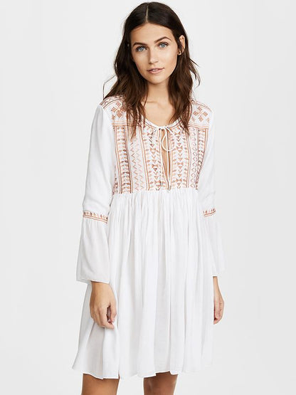 Royan Embroidered Cover-up Swimwear