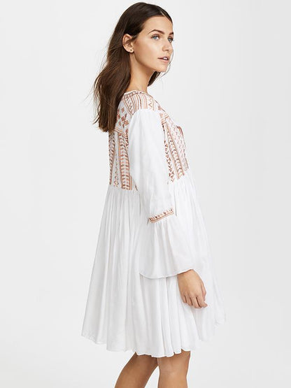 Royan Embroidered Cover-up Swimwear