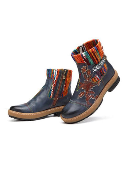 Fashion Handmade Leather Crafting Boots