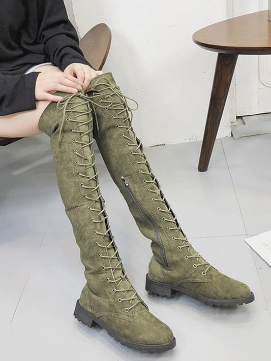 Low heel Over the knee Boots