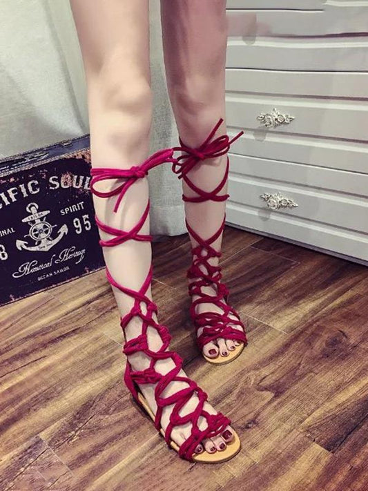 cross straps  trend open toe sandals