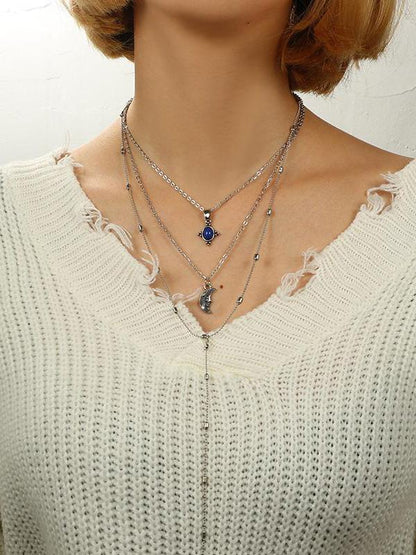 Vintage Three Layers Necklaces Accessories