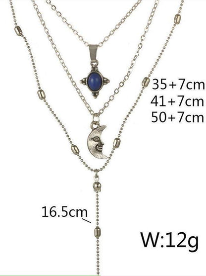 Vintage Three Layers Necklaces Accessories