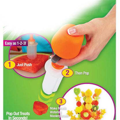 Creative DIY Plastic Presse Fruit Cutter Slicer Kitchen Gadgets