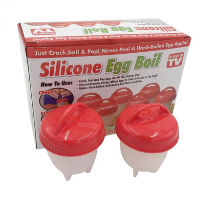 6pcs Silicone Boiled Egg Cup Cooker Kitchen Gadgets