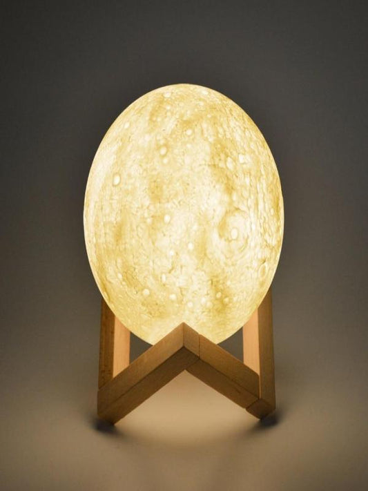 3 Color Changeable 3D Print Moon Night Moonlight LED USB Lamp