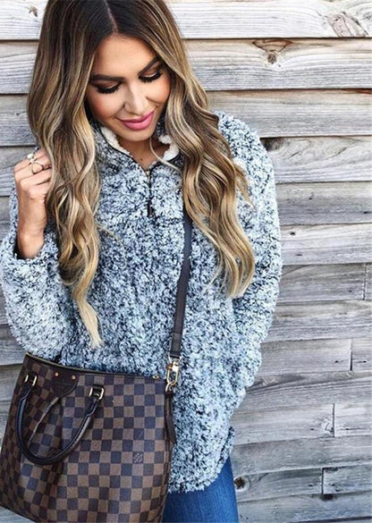 Warm Women Turtleneck Woolen Hoodies