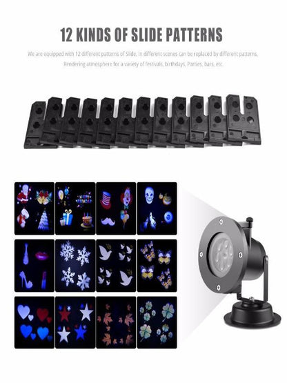 Christmas Light Party Holiday Landscape Decoration Lamp Projector