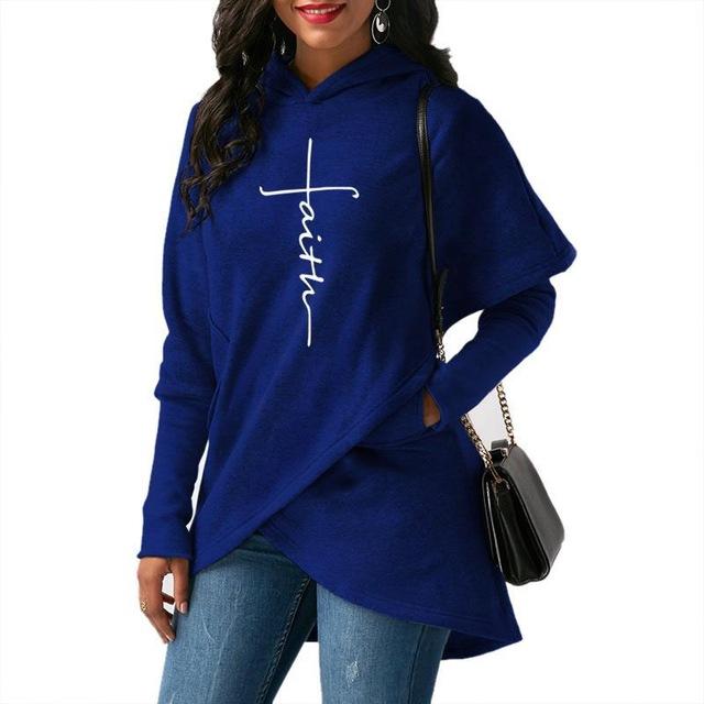 Women Autumn Hoodies Sweatshirts Long Sleeve with Pockets